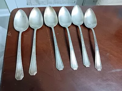 Mayfair WM Rogers & Son Pat Mar 13 23  Serving Spoons  Lot Of 6 • $20