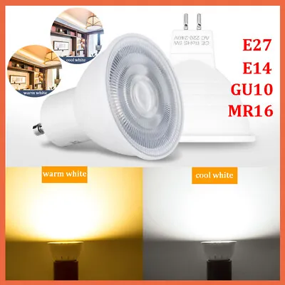 LED Bulbs GU10 MR16 E27 E14 Spot Light Lamps Warm Cool White 5W 7W Lightbulbs • $12.09