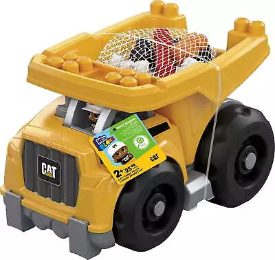 Fisher-Price Building Toy Blocks Cat Large Dump Truck (25 Pieces) For Toddler • $29.97