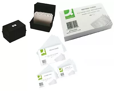 £5.49 • Buy Q - Connect Card Index Box Guide Record Card Office Filing Storage Container