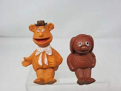 Vintage The Muppet Show Fozzie Bear Rowlf  Dog 4” Figures 1978 Jim Henson Toys • $9.90