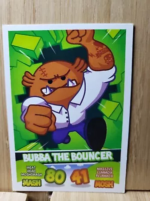 MOSHI MONSTERS MASH UP!🏆2011 TOPPS  BUBBA THE BOUNCER  Card🏆FREE POST • $2.57