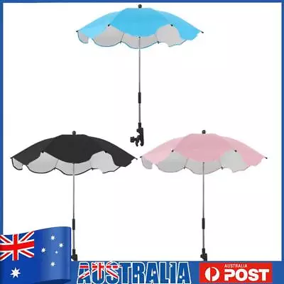 UV Protection Waterproof Umbrella With Clamp Baby Stroller Umbrella • $17.89