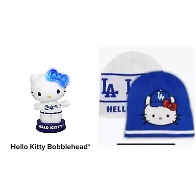 2023 Hello Kitty Los Angeles Dodgers Bobblehead And Beanie New • $0.99