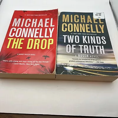 Michael Connelly Lot Of 2 Paperbacks Two Kinds Of Truth Berreta& The Drop • $10.80