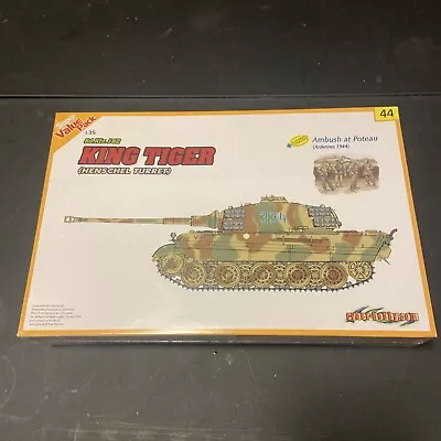 DRAGON 9144 1/35 King Tiger Henschel Turret W/6091 Figure CyberHobby Kit New • $40.24