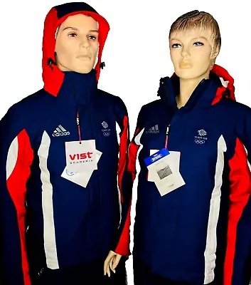 Adidas Team GB Skiing Jacket VIST Hooded Winter Olympics Men Women XXS XS S 3XL • $93.32