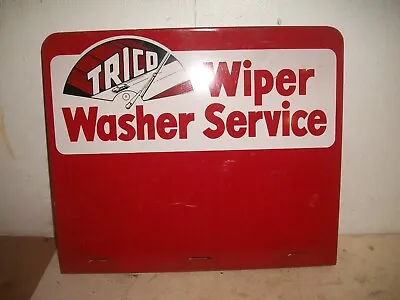 Vintage Metal Tin Trico Wiper Washer Service Display Sign 14  X 12  • $124.95