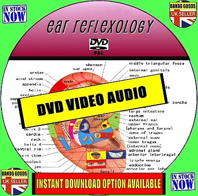 Learn Ear Reflexology Dvd Healthy Body & Mind Help Stress Aches & Pains Anxiety • £5.59