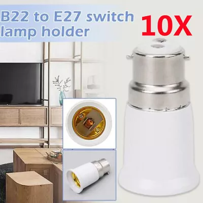 B22 To E27 Bulb Light Lamp Holder Base Socket Screw Bayonet Converter Adapter • $5.99