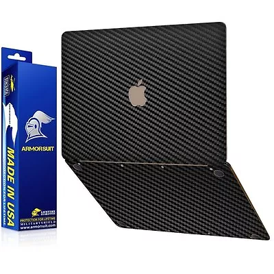 ArmorSuit Apple MacBook 2015 Black Carbon Skin Screen Protector Made In USA • $19.07