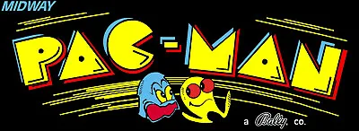 Pac-Man (Pacman) Black Arcade Marquee/Sign (26  X 8 ) • $14.95