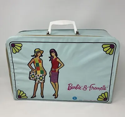 Vintage 1965 Barbie Francie Color Magic Robin Egg Blue Doll Suitcase Rare! 5022 • $19.99