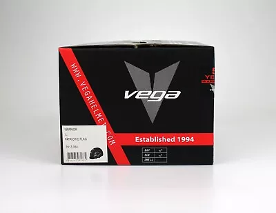 Large Vega Flag Warrior Motorcycle Half Helmet Large • $49.99