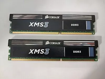 Corsair XMS3 4GB 2x2GB 1600 MHz DDR3-1600 PC3-12800U RAM CMX4GX3M2A1600C9 • £9.98