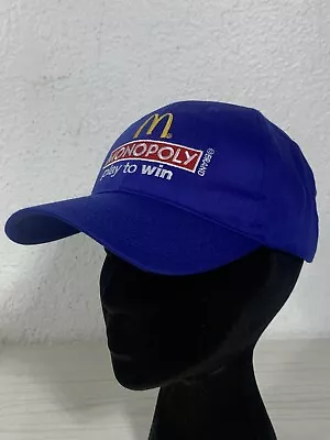 NEW 2012 Embroidered Genuine McDonald's Blue Monopoly  Play To Win  Cap Hat • $14.95