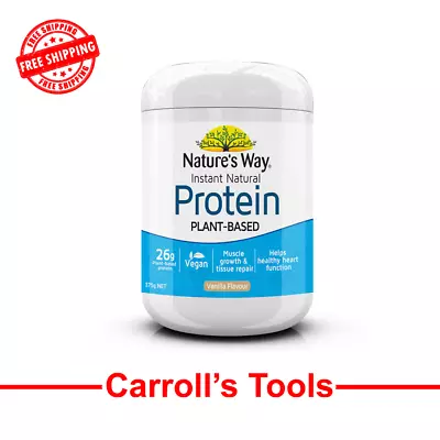 Nature's Way Instant Natural Protein Vanilla 375g Natures Plant-Based • $16.98