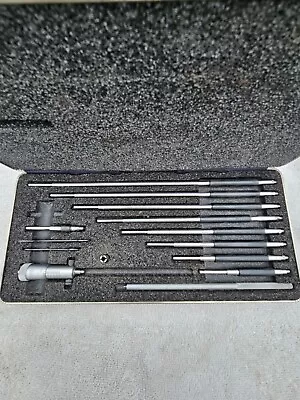 Starrett 124- Inside Micrometer Set 2 -12  Range Machinist Tools In Case  • $80