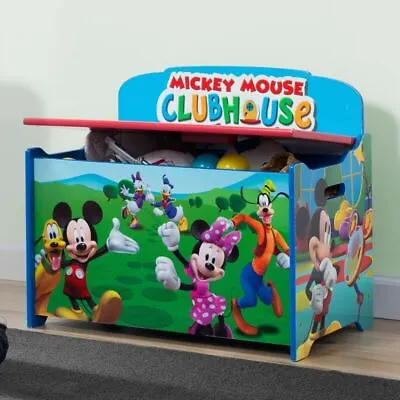 Delta Children Deluxe Mickey Mouse Toy Storage Bench DEL1780 • $152.98