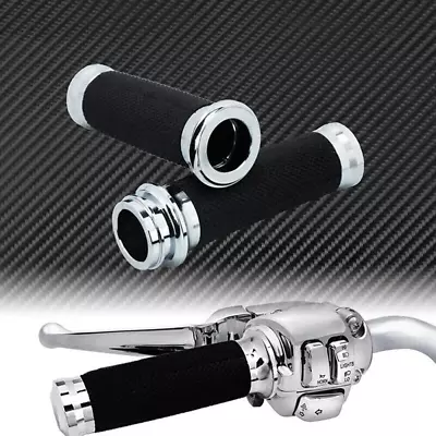 For Yamaha V-Star 650 950 1100 1300 Classic Chrome Motorcycle Hand Grips 1  • $24.48