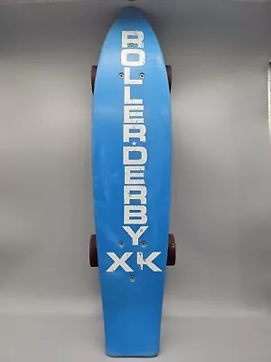 Vintage Rollerderby XK Complete Skateboard 24” Blue Plastic 1970’s • $100