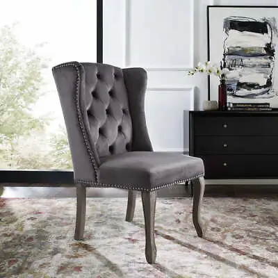 Modway Apprise French Vintage Dining Performance Velvet Side Chair Choose Color • $396.99