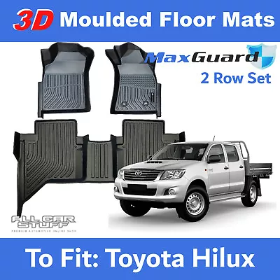 $149 • Buy TPE 3D Moulded Floor Mats For Toyota Hilux Dual Cab SR/SR5: 10/2009 To 06/2015