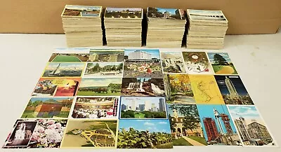 Postcard Vintage Lot Of 50 Random Unused Chrome Mix Of U.S. States Towns Topics • $19.95