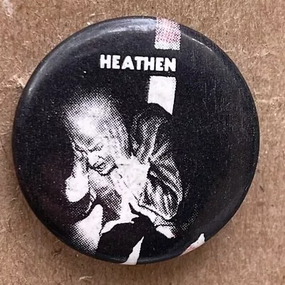 1987 HEATHEN Breaking The Silence Promo Button Pin Badge Thrash Metal Band 1  • $7.95