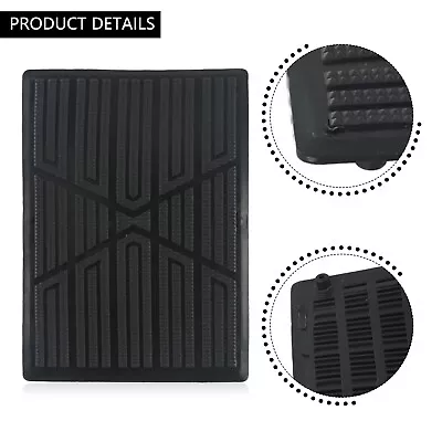 Car Carpet Plate Floor Pad Heel Foot Mat Pedal Patch Cover Black PVC Waterproof • $11.71