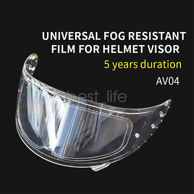 Universal Visor Anti Fog Film For Motorcycle Helmet Visor Anti Fogging Sticker • £4.79