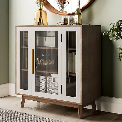 Modern Curio Cabinet/ Sideboard For Living Room Kitchen & Entryway • $269.99