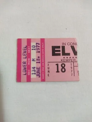 Elvis Presley Concert Ticket Stub June 18 1977 K.c. Missouri Last Tour Rare • $854.57