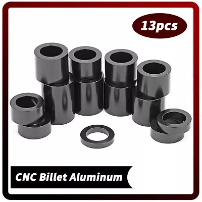 BLK Aluminum Wheel Axle Spacers Kit ID-3/4 OD-1-1/8  For Harley Dyna FXDL FXDWG • $20.88