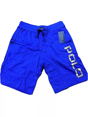 NWT Polo Ralph Lauren Jersey Shorts Pajama Lounge Blue Camo Knit Sleep • $19.99