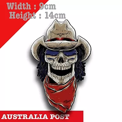 R.M Williams Cowboy SKull With Bandana Decal Sticker • $7.50