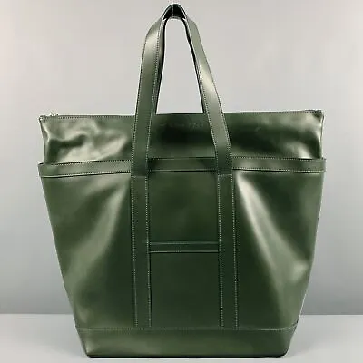 MARIMEKKO Green Leather Tote Handbag • $374