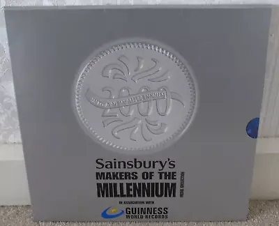 Sainsbury's Makers Of The Millennium Medal Collection Complete Medal Set • £15