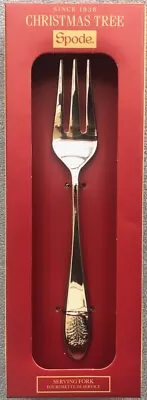 Spode Christmas Tree Stainless Steel Flatware Serving Fork NIB • $19.95