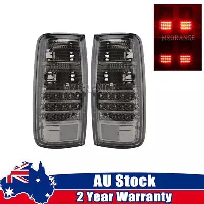 Pair Of LH+RH LED Tail Lights Lamp For Toyota Landcruiser 80 Series Smoke Black • $96.99