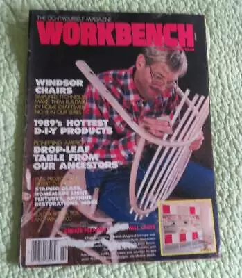 Vintage 1989 WORKBENCH Magazine Woodwork Windsor Chair Craftsman Stained Glass • $7.69