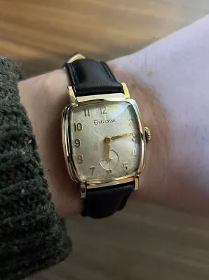 BULOVA “Senator” Vintage Mens Watch - 11ac Movement Fully Working - 10k Gold • £250