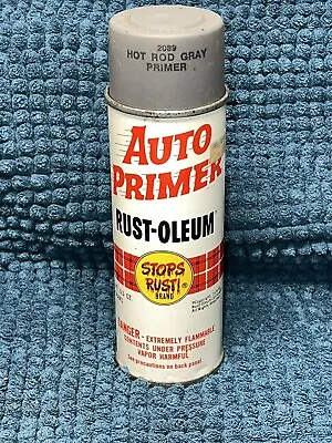 Vintage 1978 Rust-Oleum Hot Rod Gray 2089 Auto Primer Spray Paint Can 6.5oz • $17.50