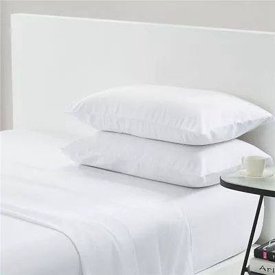 Sheet Set/Duvet/Fitted Sheet 1000 TC New Egyptian Cotton Bed Size & White Solid • £41.90