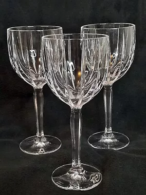 WATERFORD MARQUIS OMEGA WINE GOBLETS 12 Oz GLASSES 8 1/2  TALL SET OF  3 • $28