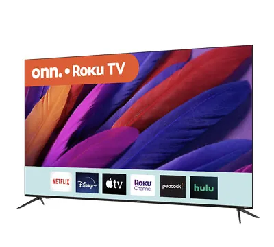  75” Class 4K UHD (2160P) LED Frameless Roku Smart TV  • $600