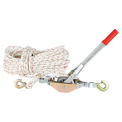 VEVOR Rope Puller Come Along Winch 3/4 Ton 1653lb Capacity 100' Of 0.6  Dia Rope • $60.99