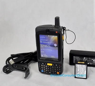 Motorola MC75A0-PY0SWQQA9WR 1D Barcode Scanner PDA WM6.5 WiFi +CHARGER SYNC KIT! • $79.98