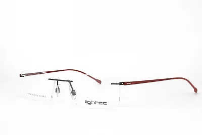 Lightec Morel 7775l Gr004 54-17-140 Rimless Red Stainless Steel Eyeglasses • $65.99