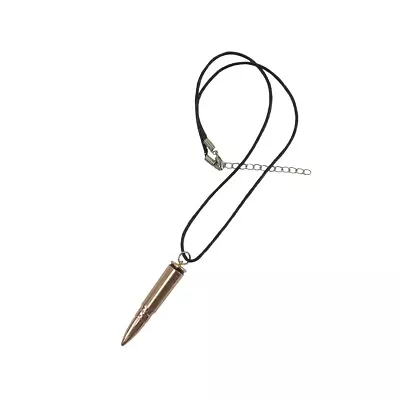 Copper Rifle Bullet Pendant Chain Necklace Men Women Unisex Jewelry Veteran Gift • $8.67